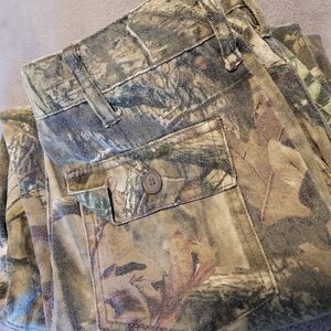 BREAK UP INFINITY MOSSY OAK BOYS CAMO PANTS SIZE XL 14/16 EUC ADJUSTABLE WAIST